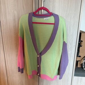 OLIVIA RUBIN Multicolor Sweater - Green, Pink, Purple